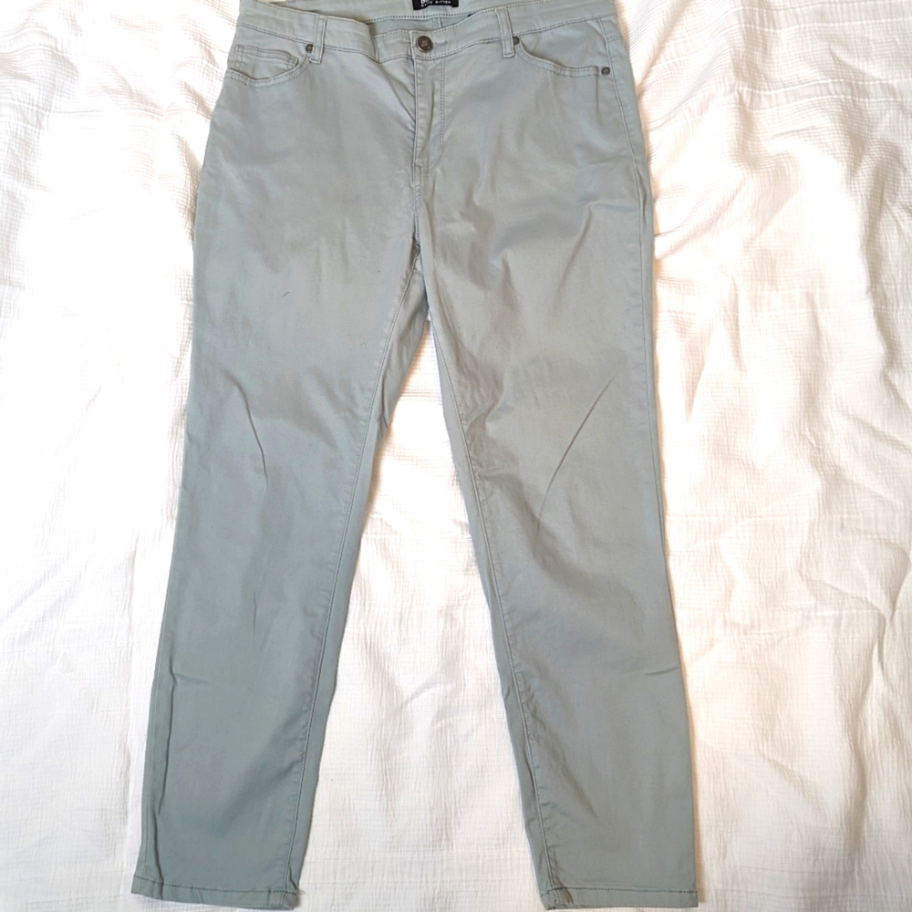 Buffalo DB Mid-Rise Stretch Skinny Ankle Grazer Light  Blue Jeans Size 12/32